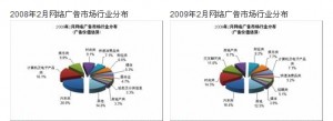 2008年与2009年2月网络广告市场行业分析对比